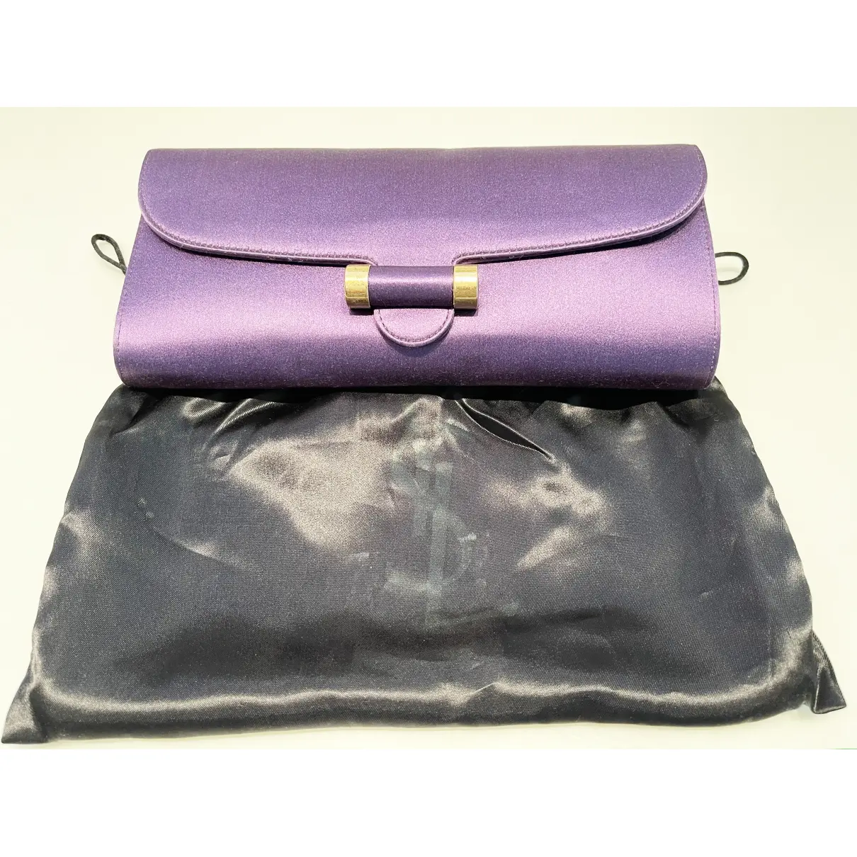 Silk clutch bag Yves Saint Laurent - Vintage