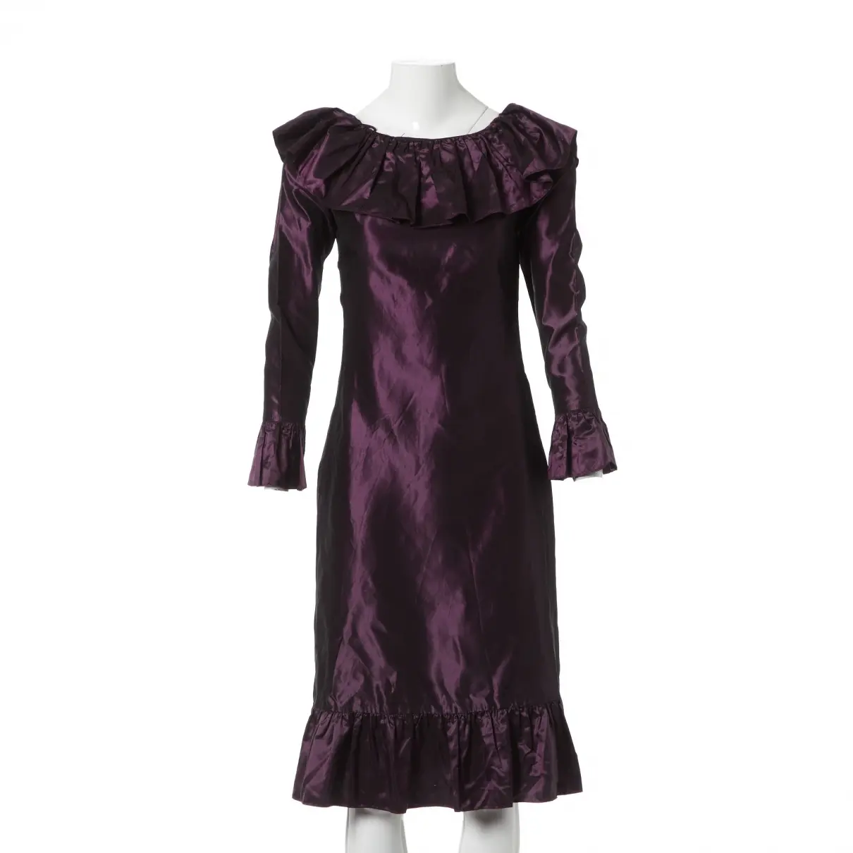 Silk mid-length dress Saint Laurent - Vintage