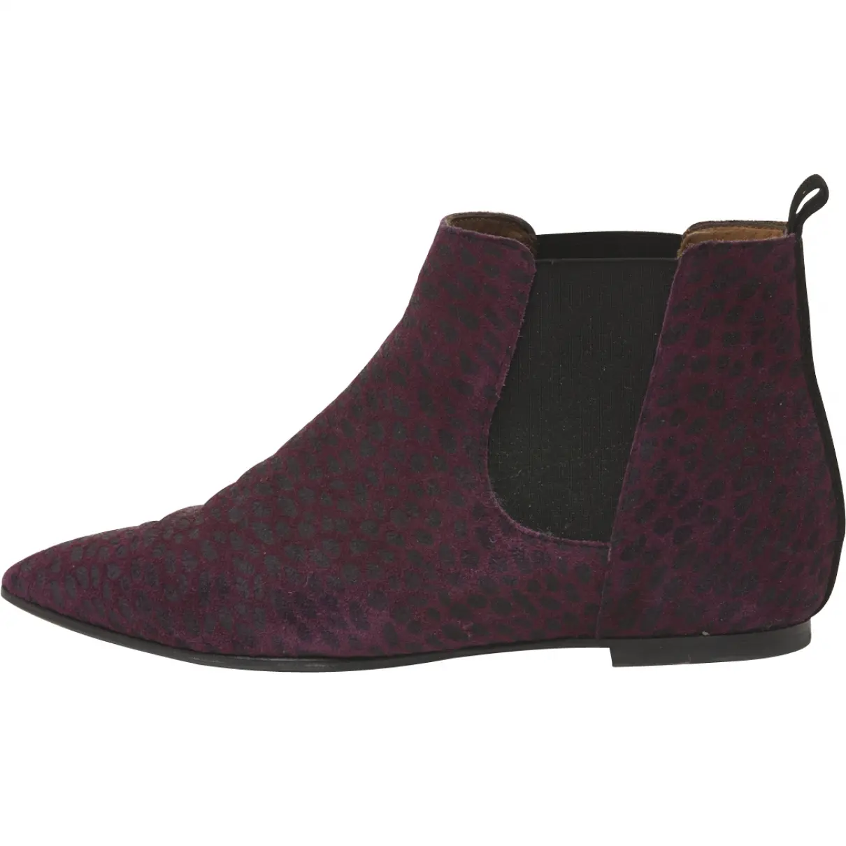 Purple Suede Ankle boots Isabel Marant
