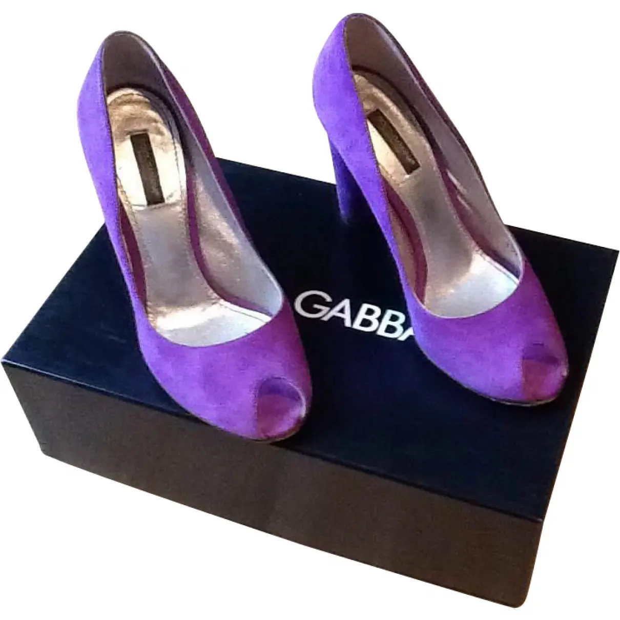 Purple Suede Heels Dolce & Gabbana