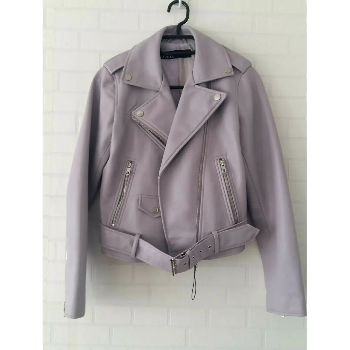 Vegan leather jacket Zara