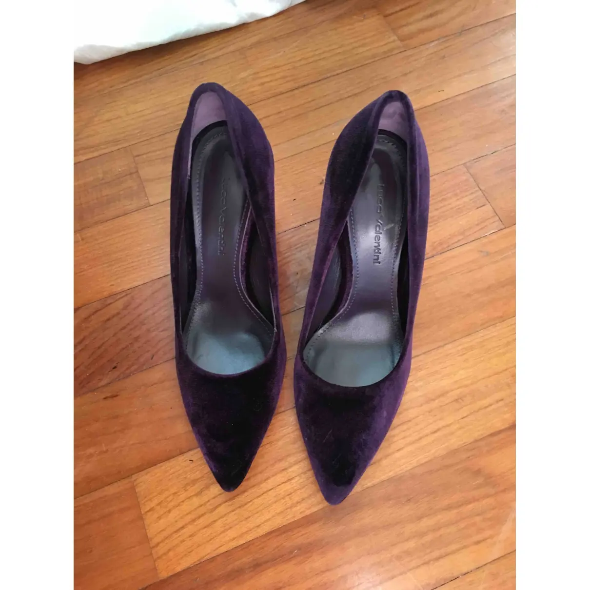 Luca Valentini Velvet heels for sale