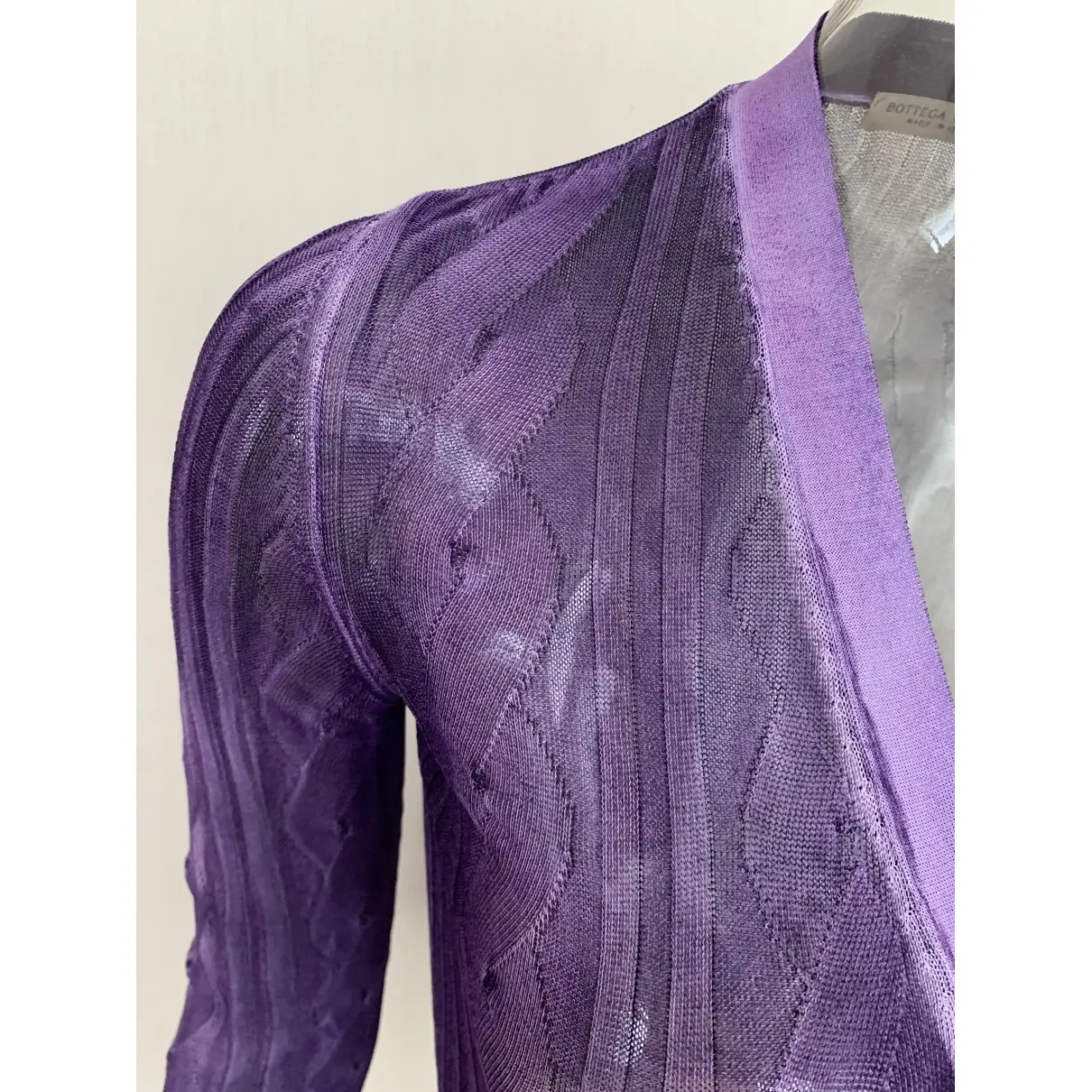 Purple Viscose Knitwear Bottega Veneta