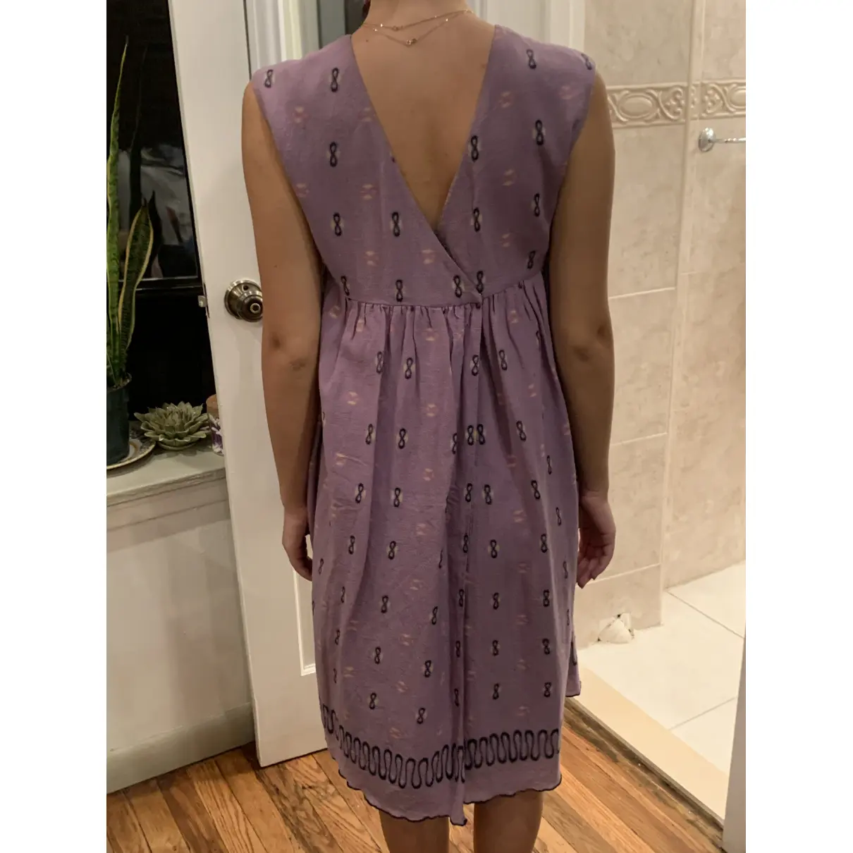 Wool mid-length dress Anna Sui