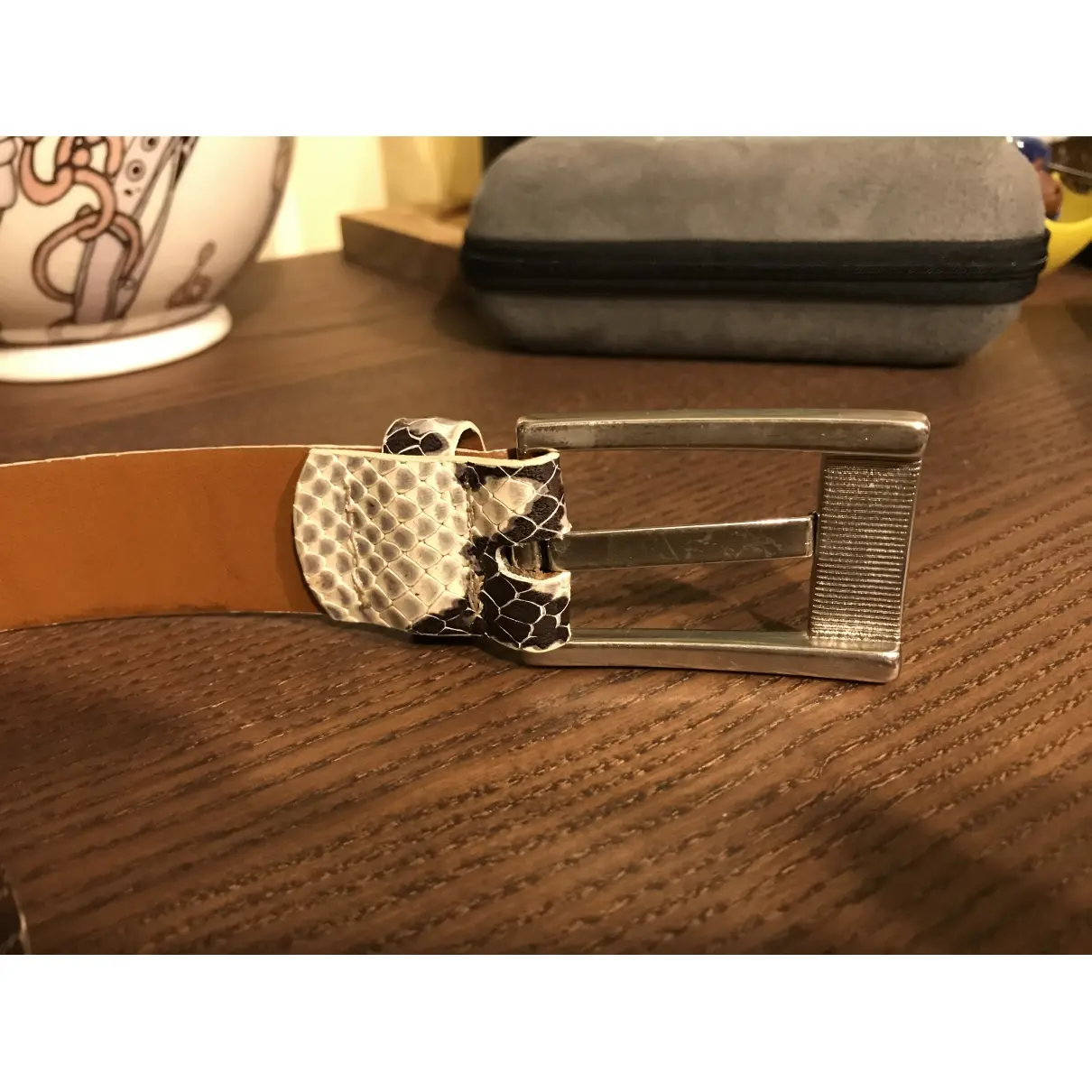 Python belt Moschino Cheap And Chic - Vintage