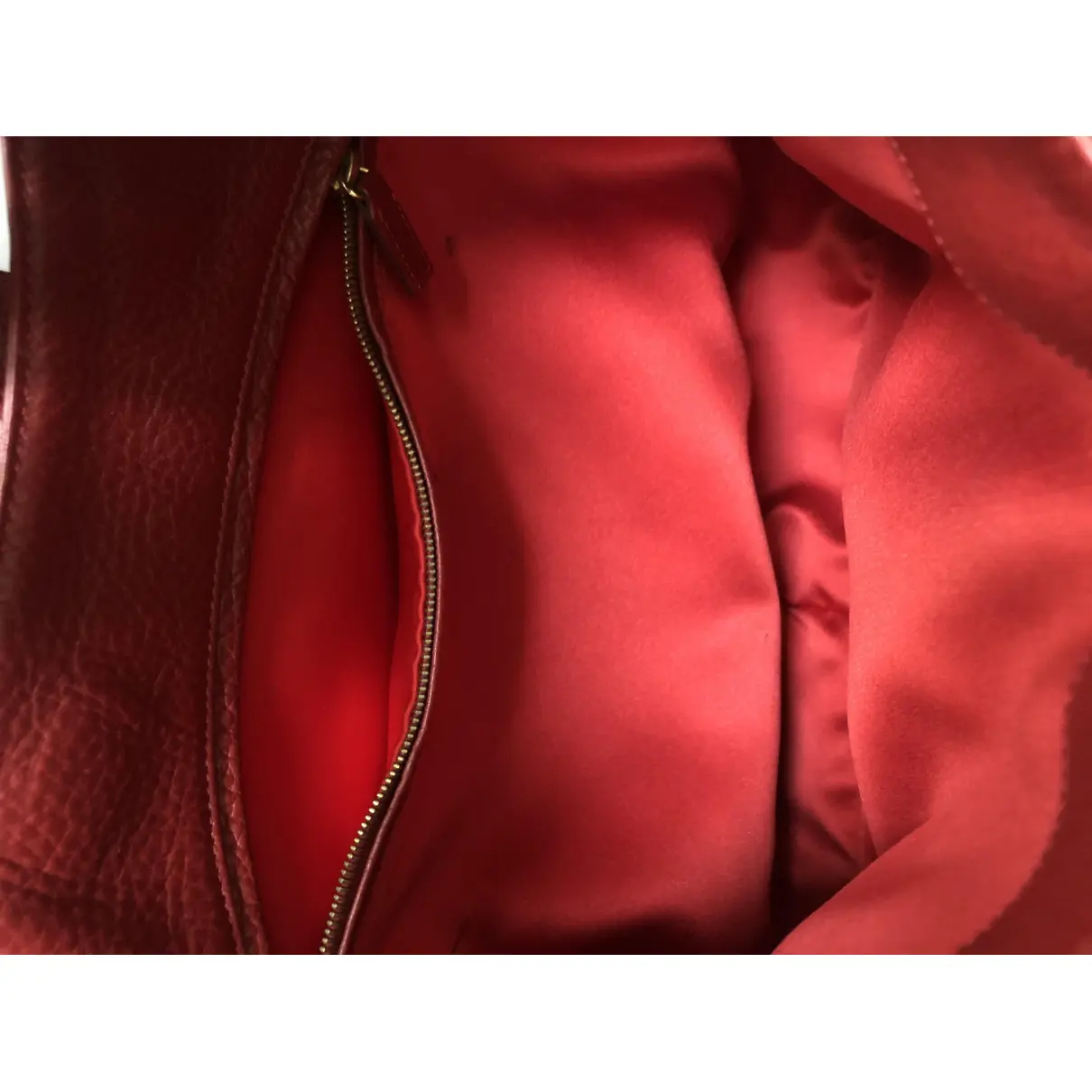 Red Cloth Handbag Gianni Versace