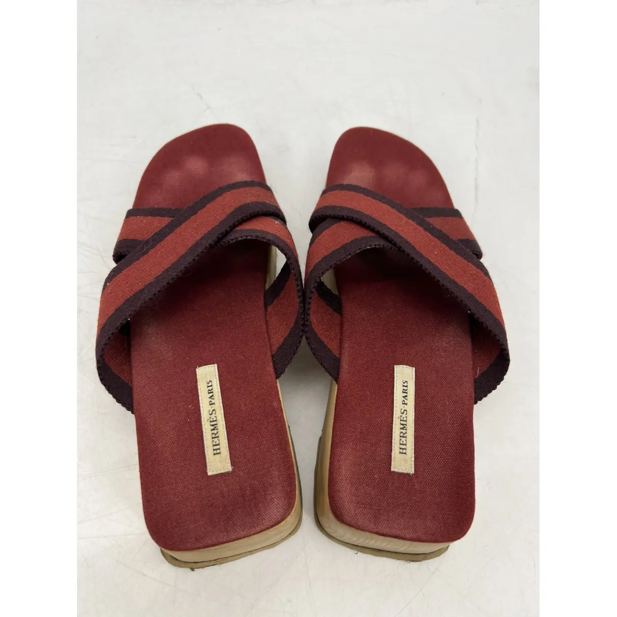 Cloth sandal Hermès