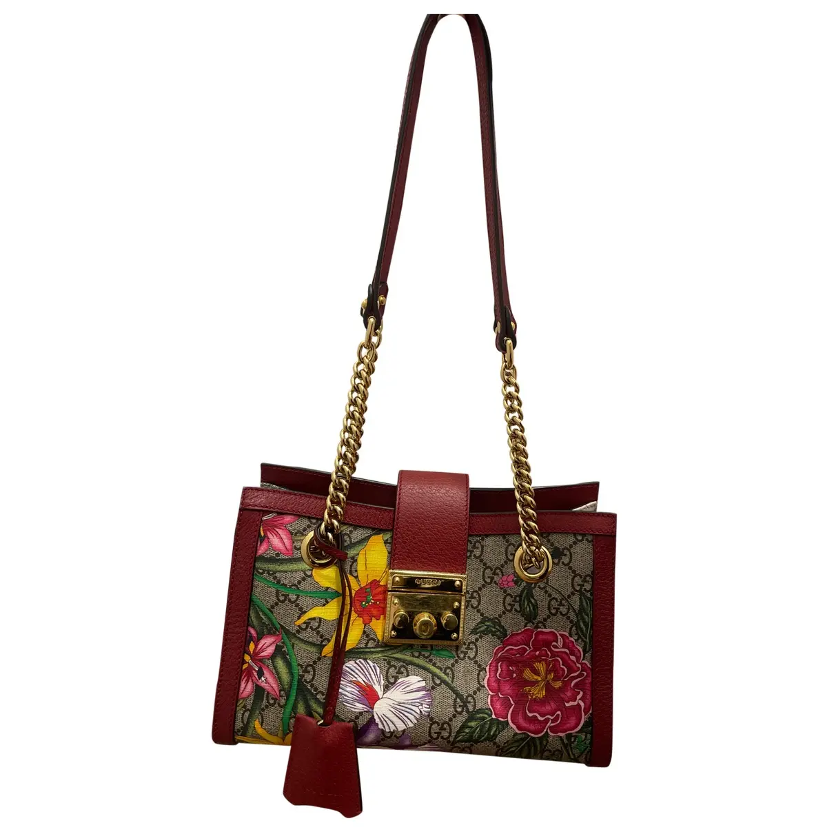 Padlock cloth handbag Gucci