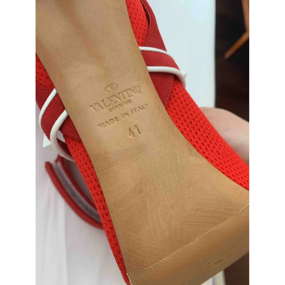 Buy Valentino Garavani Rockstud cloth ankle boots online
