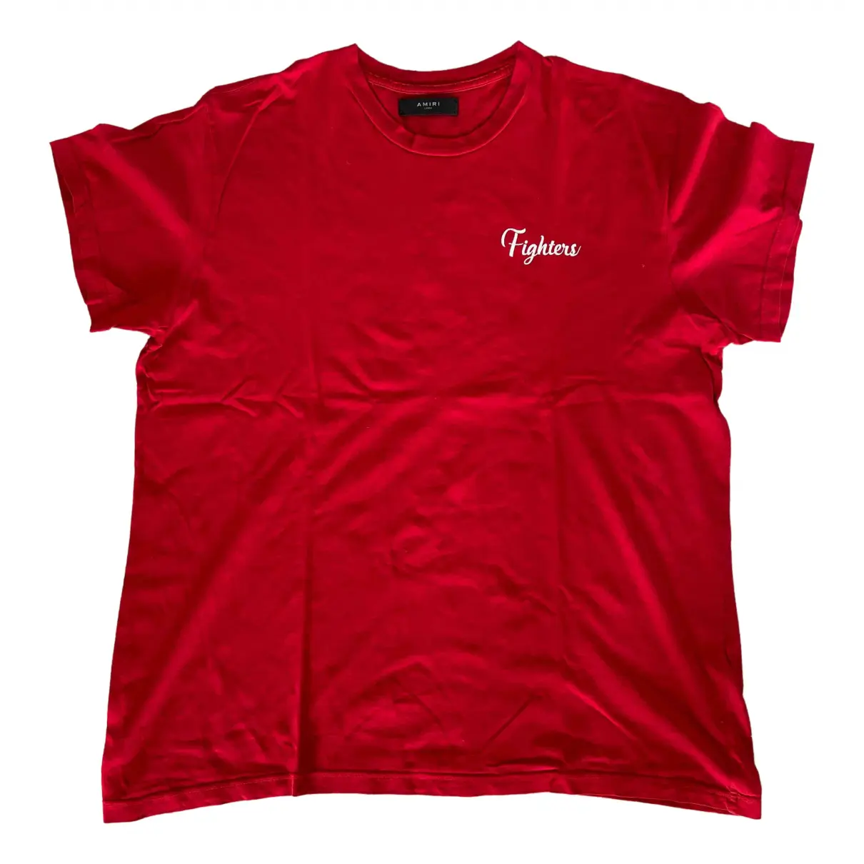 Red Cotton T-shirt Amiri