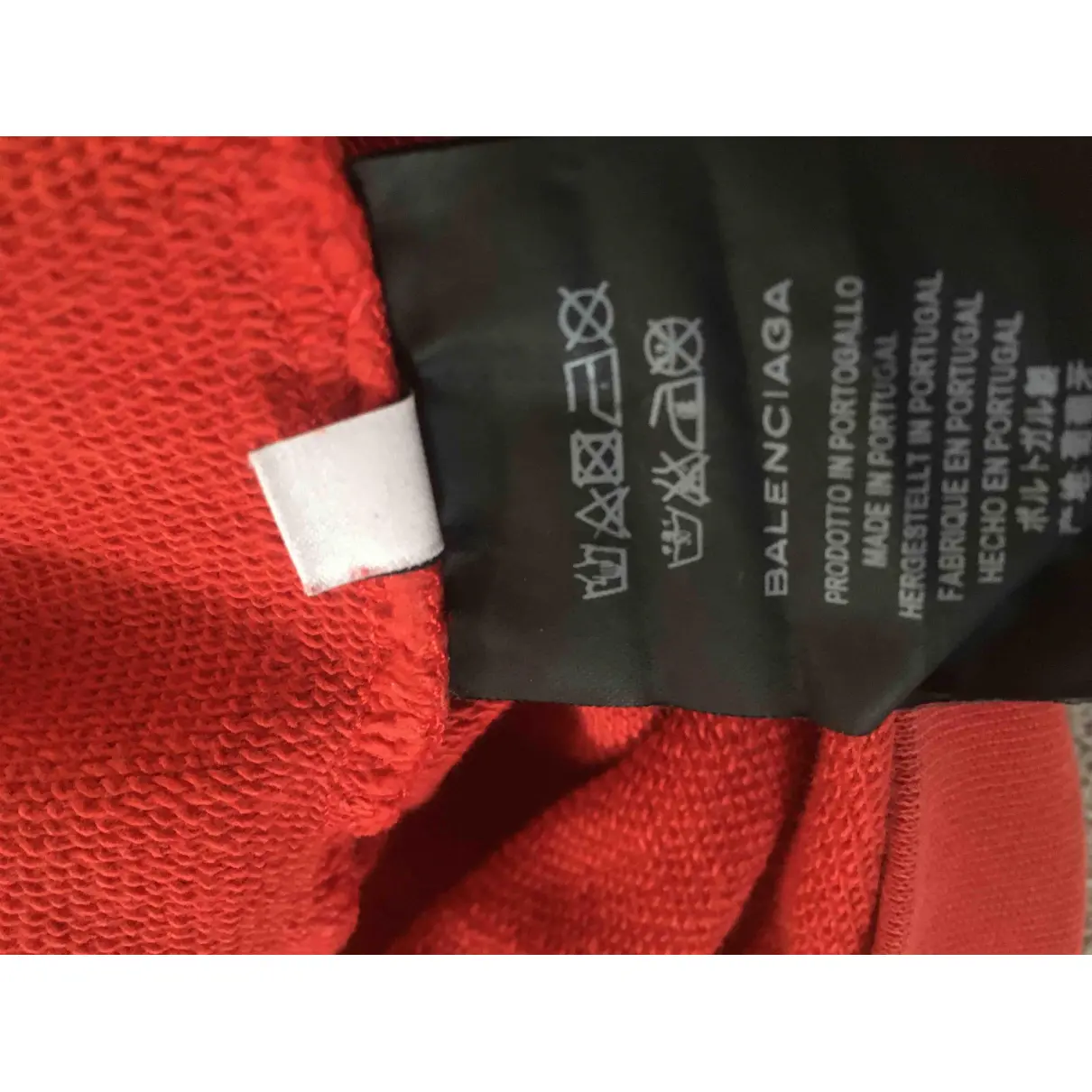 Red Cotton Knitwear & Sweatshirt Balenciaga