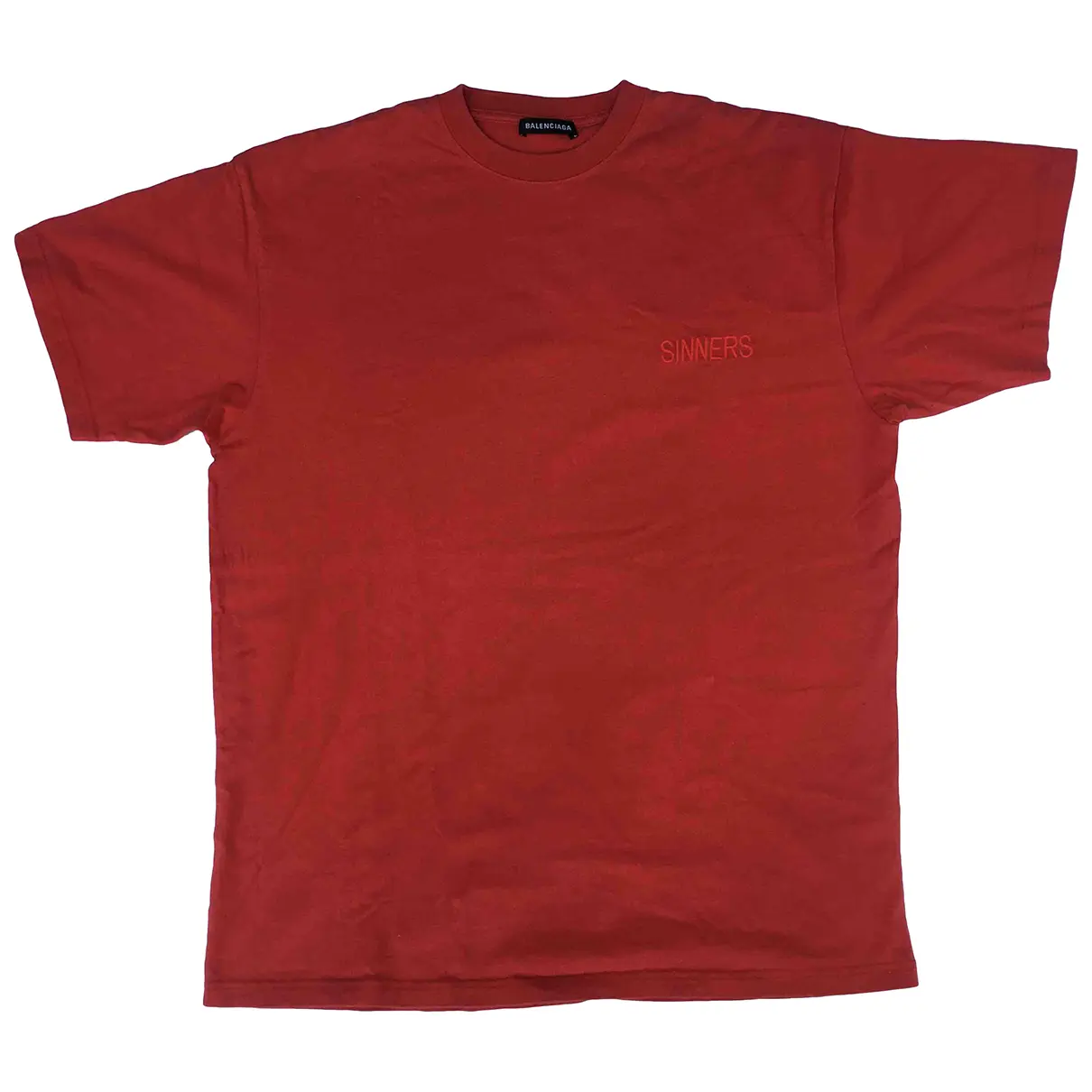 Red Cotton T-shirt Balenciaga