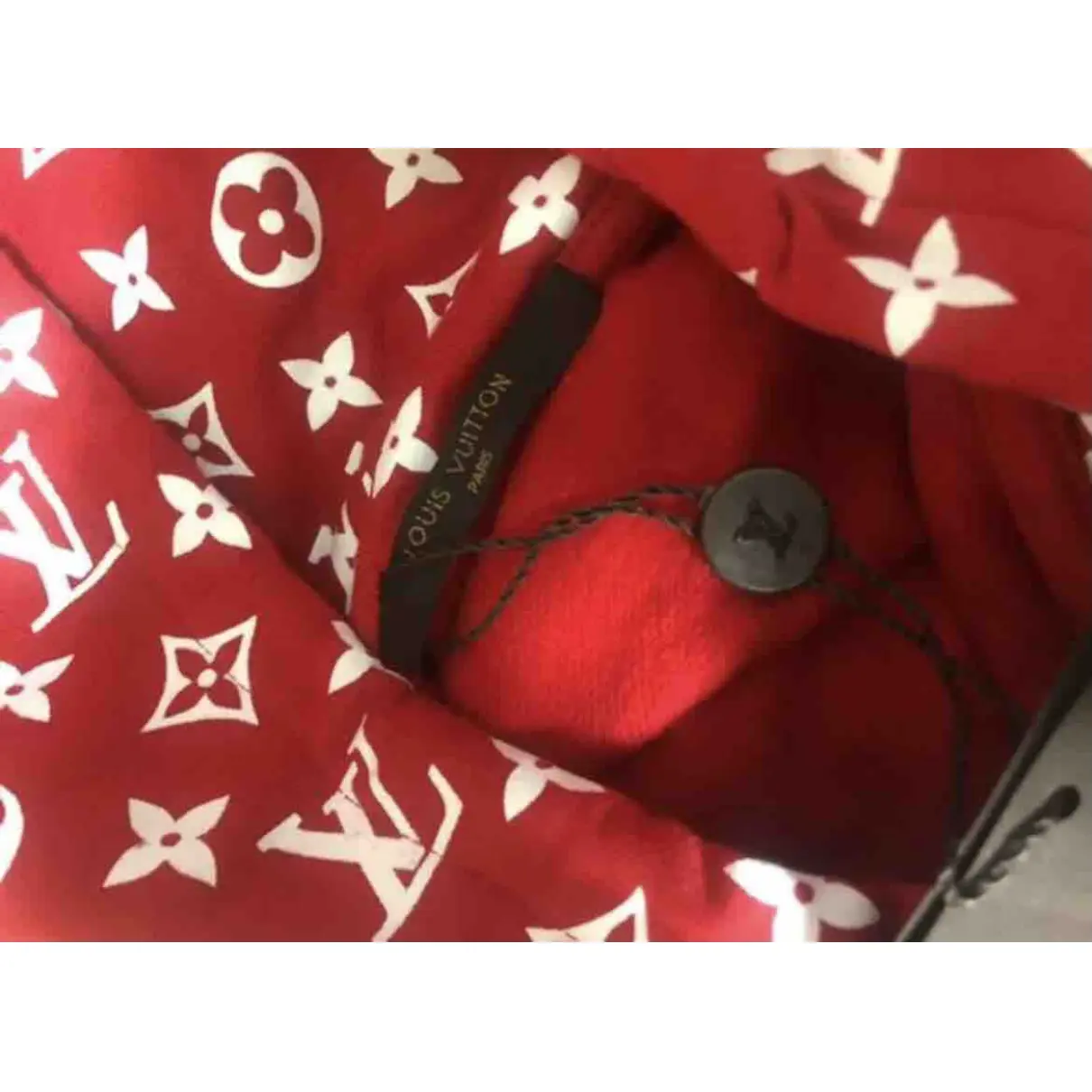 Box logo pull Louis Vuitton x Supreme Red size S International in 