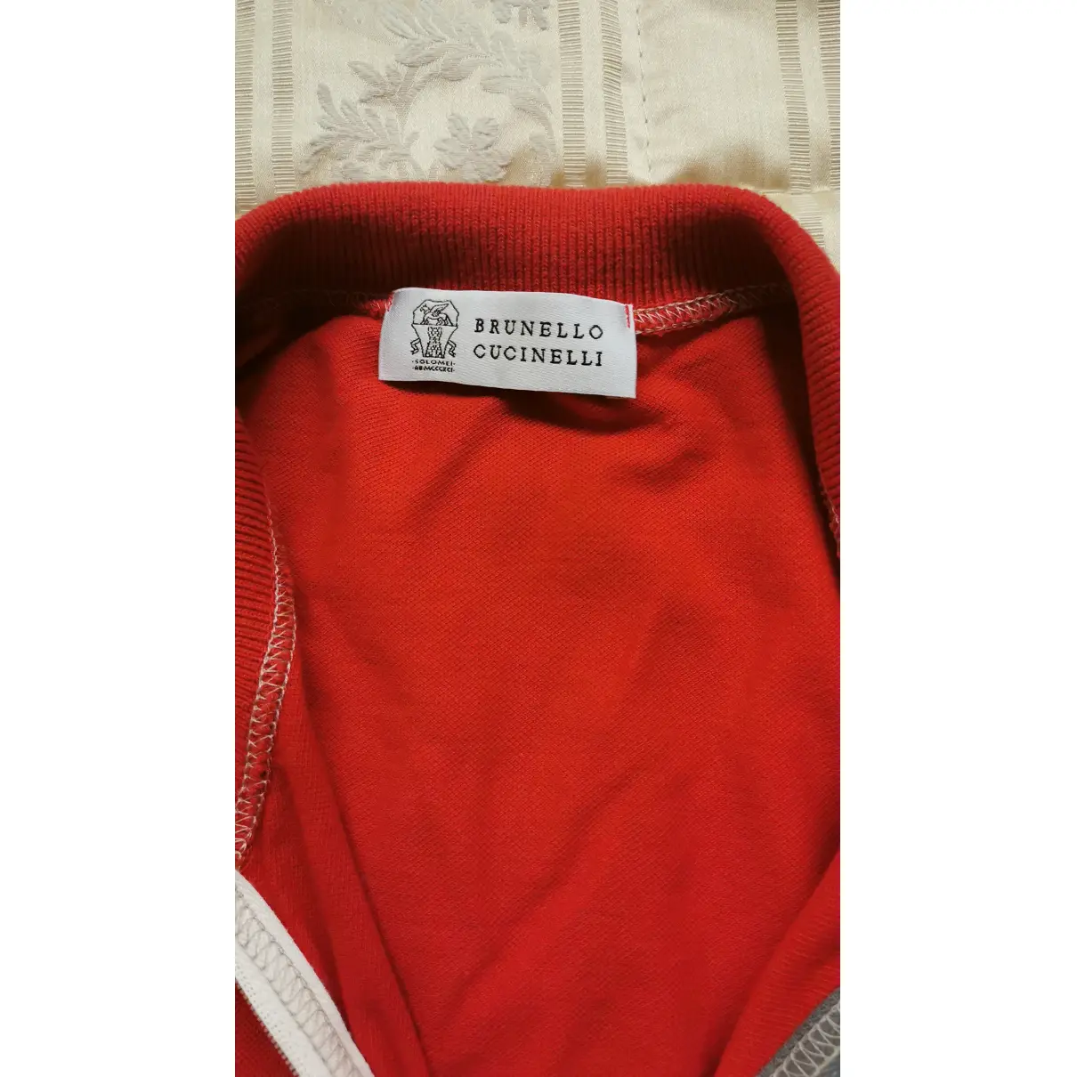 Red Cotton Knitwear & Sweatshirt Brunello Cucinelli