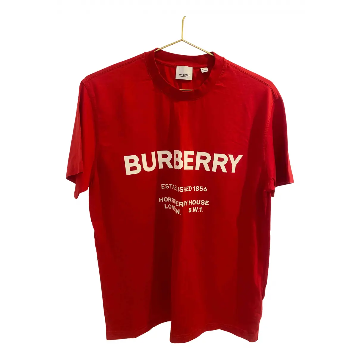 Red Cotton Top Burberry