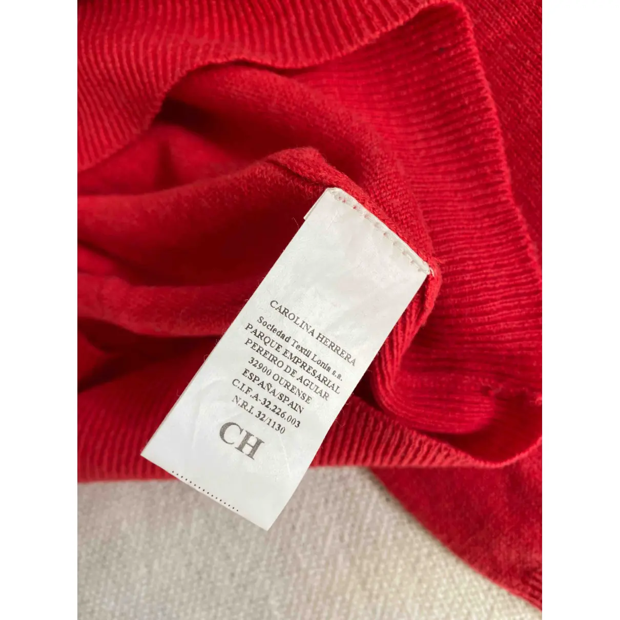 Red Cotton Knitwear & Sweatshirt Carolina Herrera