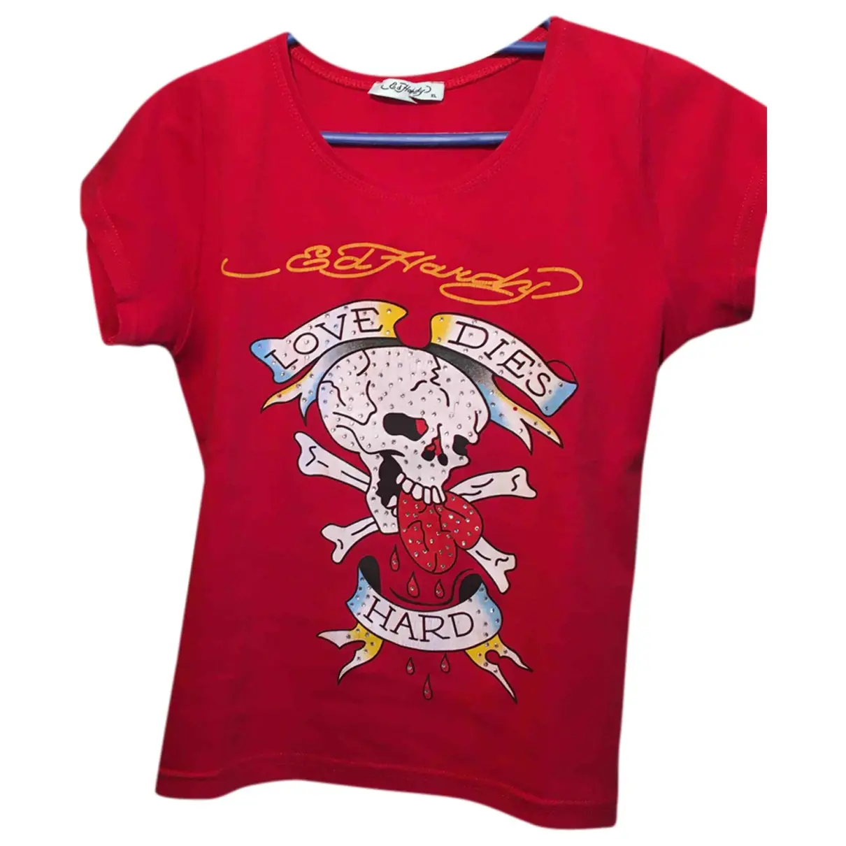 Red Cotton Top ED HARDY