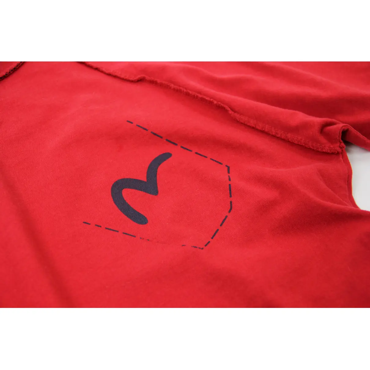 Red Cotton T-shirt Evisu - Vintage