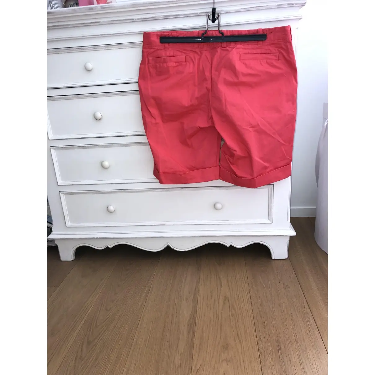 Faconnable Red Cotton Shorts for sale