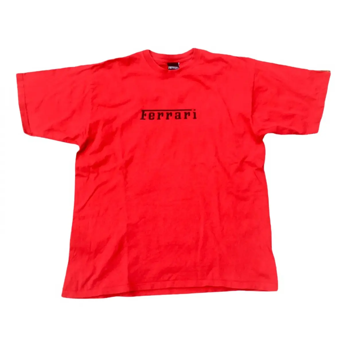 Red Cotton T-shirt FERRARI - Vintage