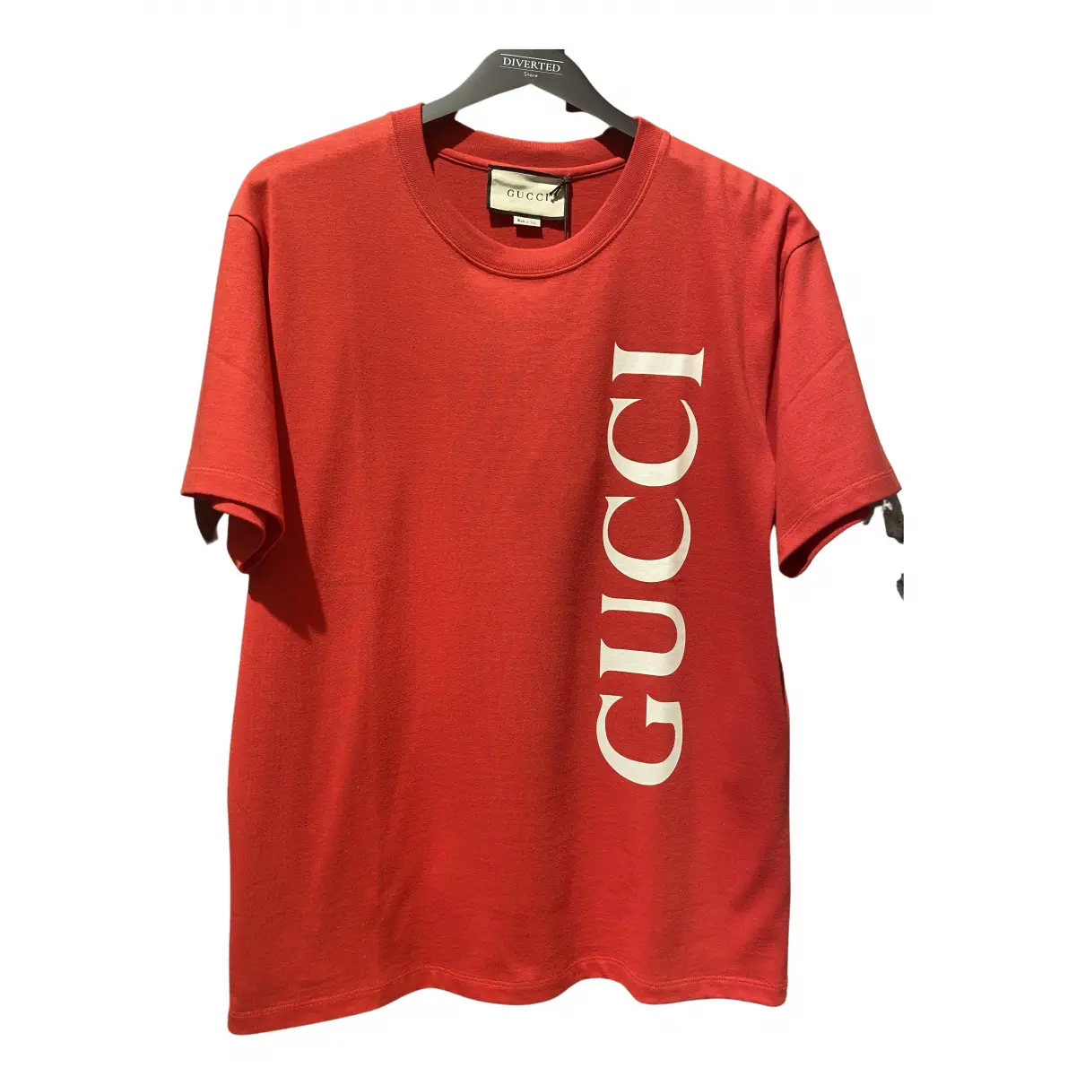 Red Cotton T-shirt Gucci