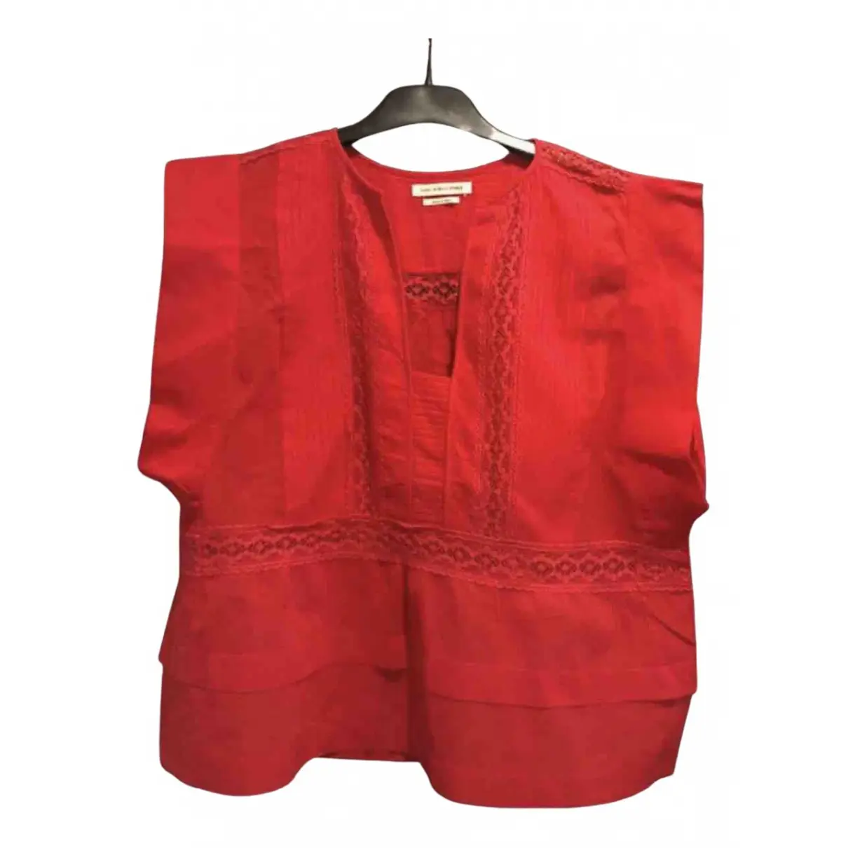 Red Cotton Top Isabel Marant Etoile