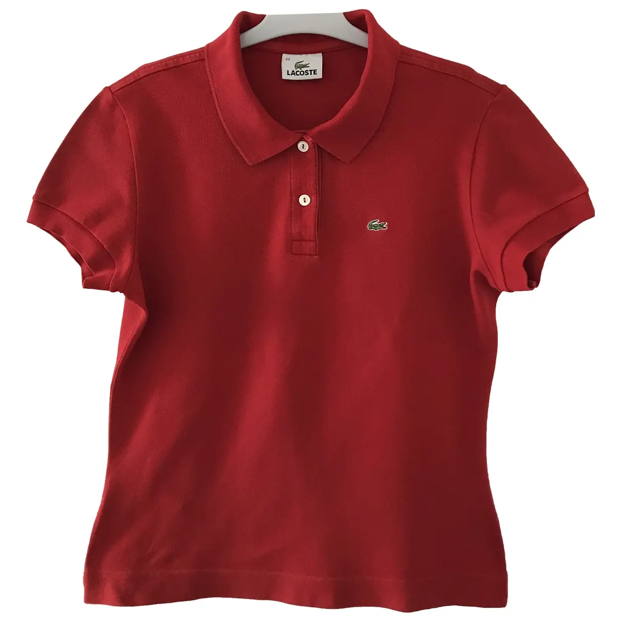 Red Cotton Top Lacoste