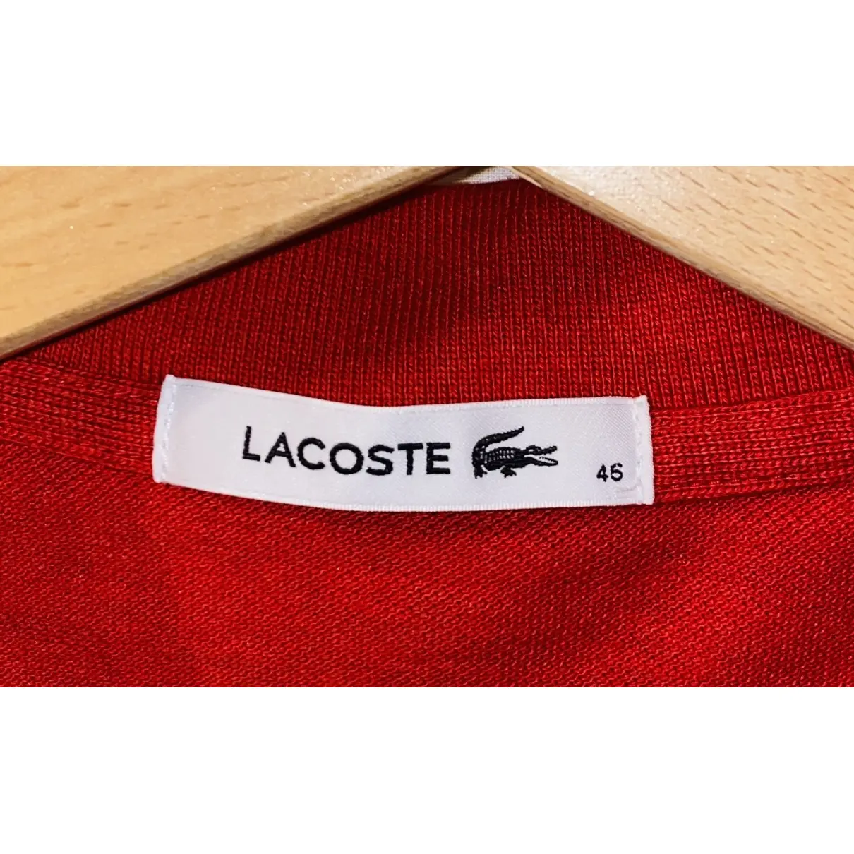 Buy Lacoste Red Cotton Top online