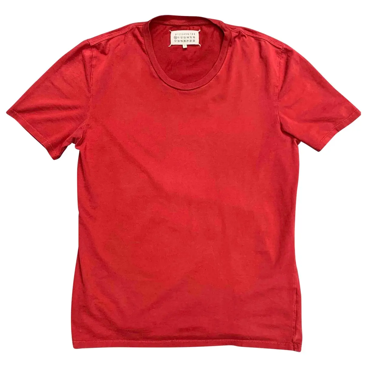 Red Cotton T-shirt Maison Martin Margiela