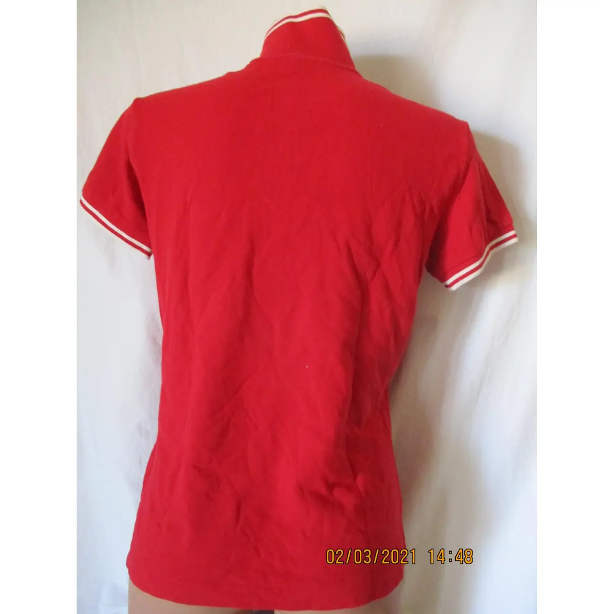 Red Cotton Top Moncler