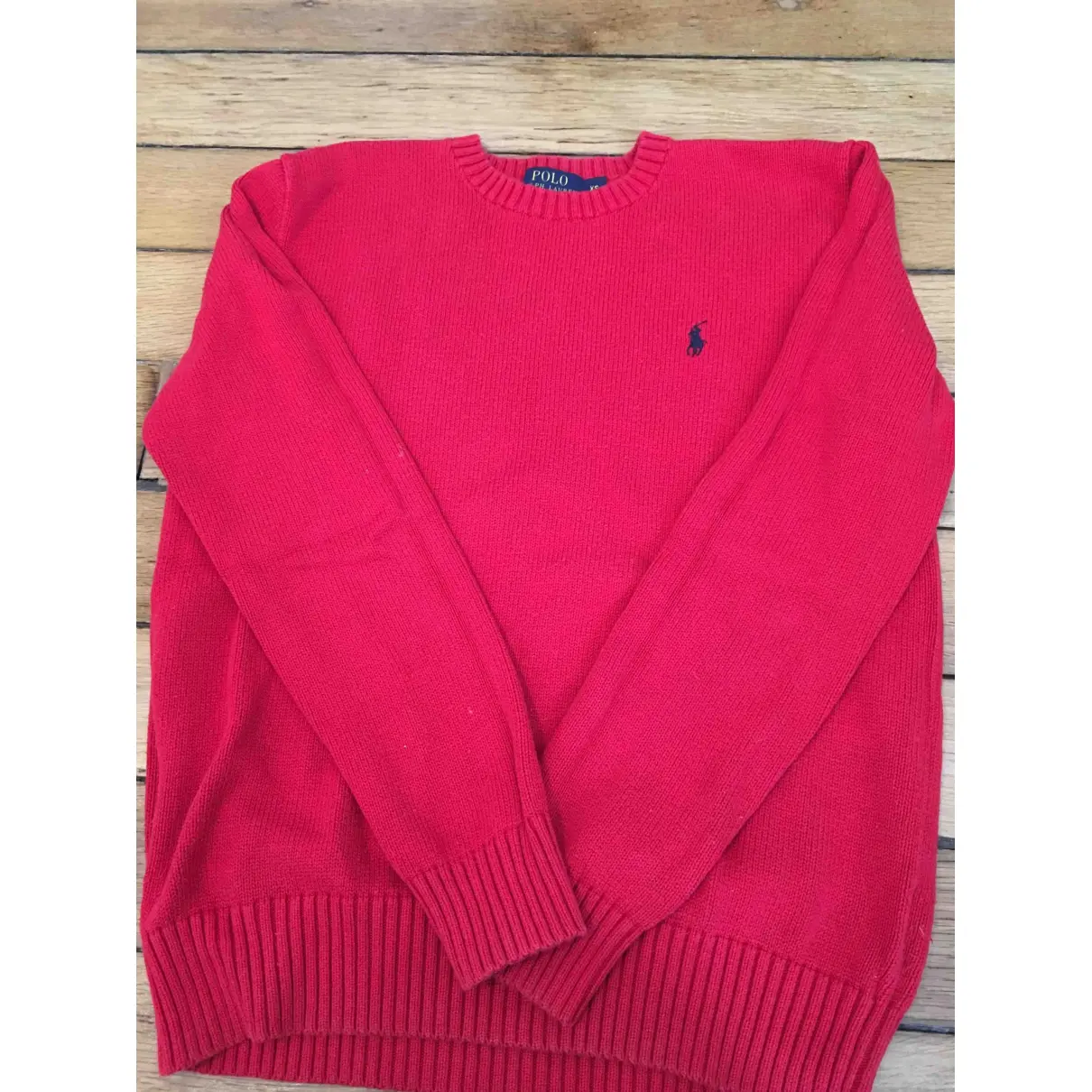Ralph Lauren Collection Red Cotton Knitwear & Sweatshirt for sale