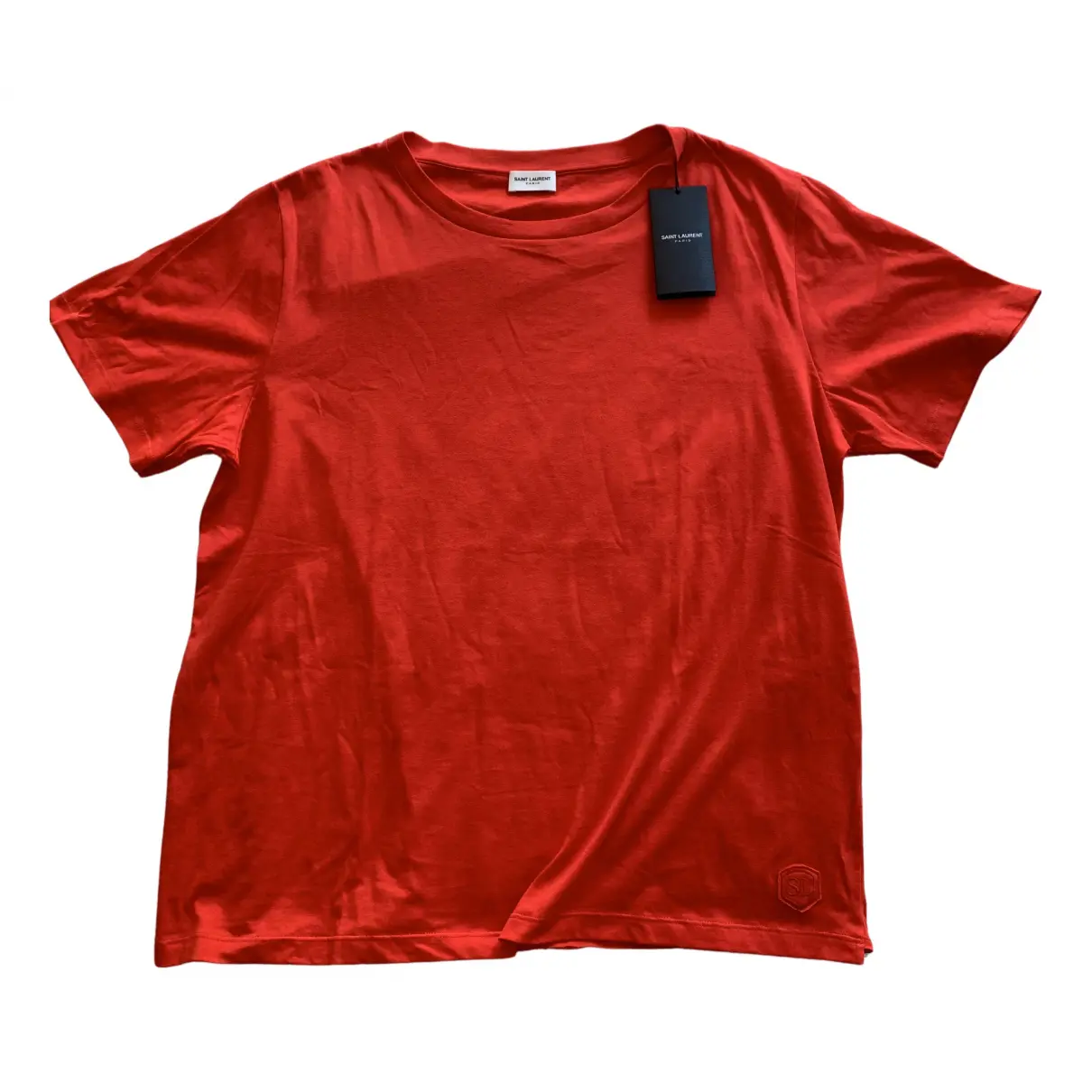 Red Cotton T-shirt Saint Laurent