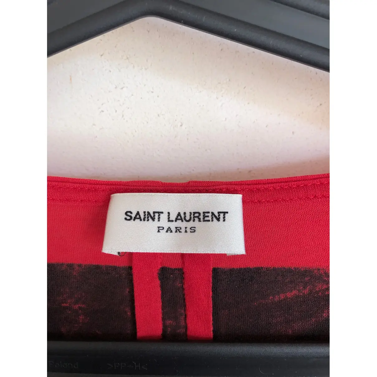 Buy Saint Laurent Red Cotton T-shirt online
