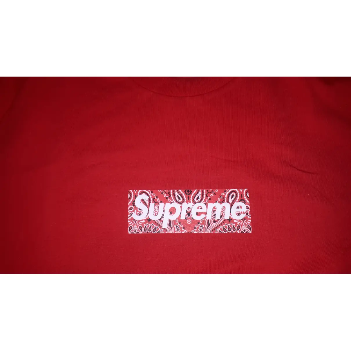Red Cotton T-shirt Supreme