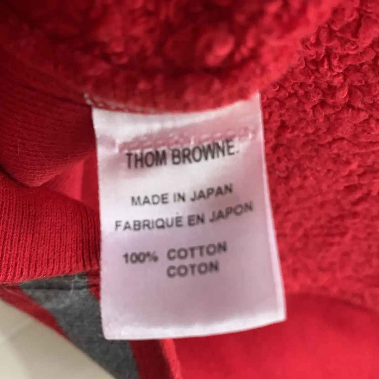 Red Cotton Knitwear & Sweatshirt Thom Browne