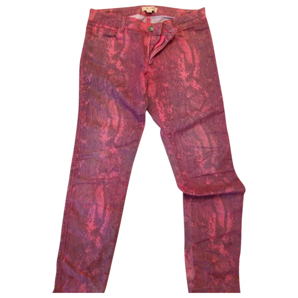 Red Cotton Trousers Bel Air