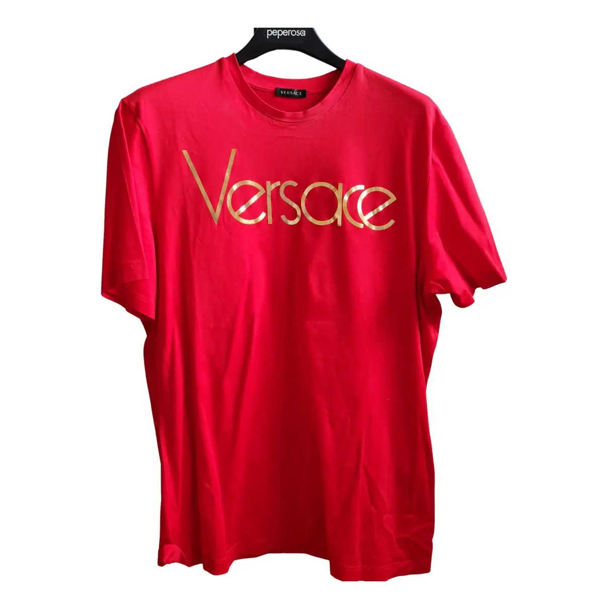 Red Cotton Top Versace
