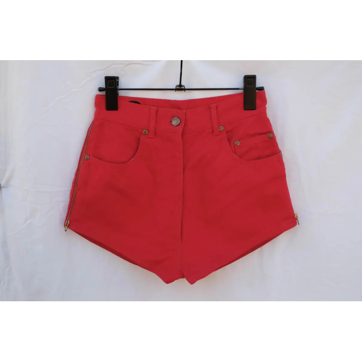 Red Denim - Jeans Shorts Jean Paul Gaultier - Vintage
