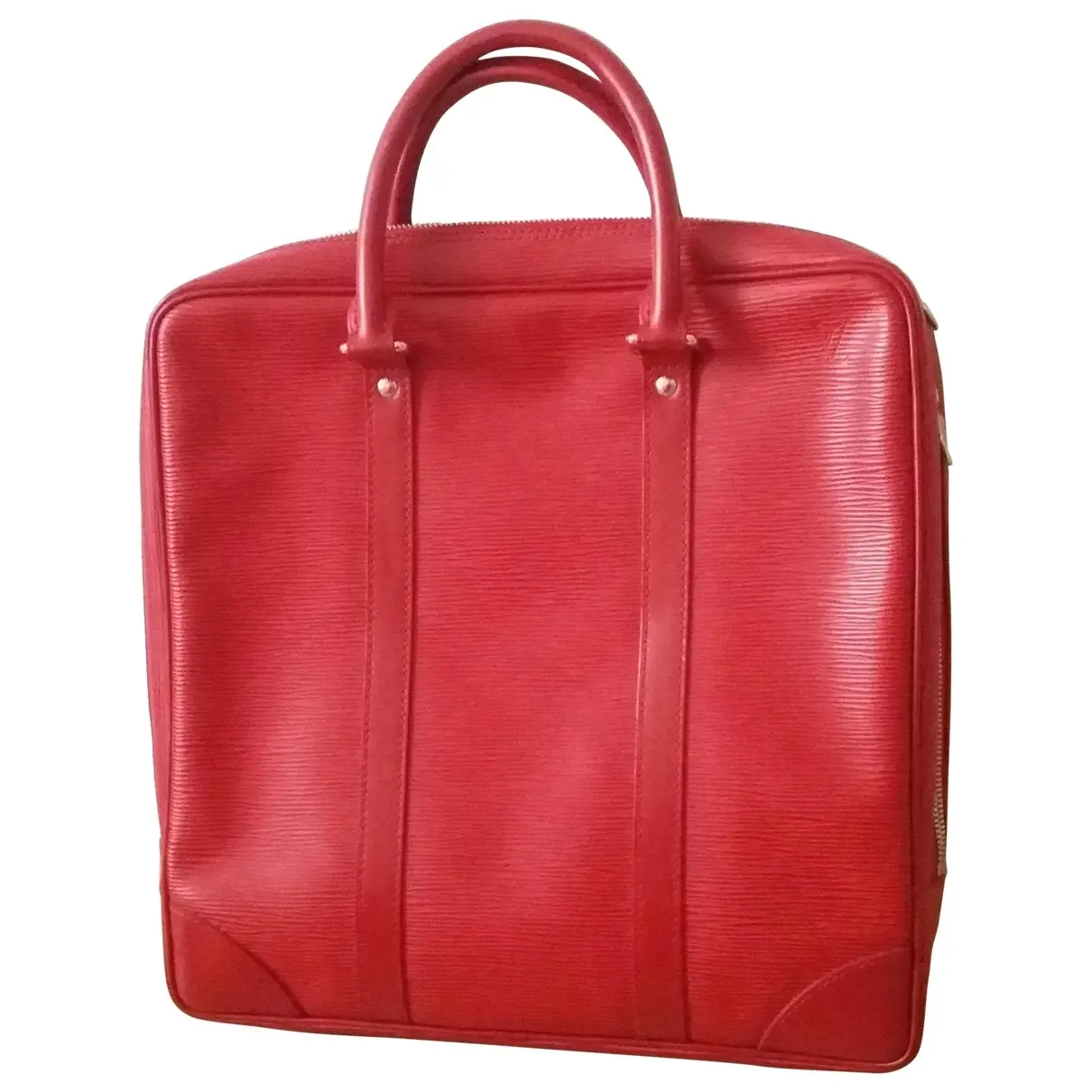 Red Leather Handbag Louis Vuitton