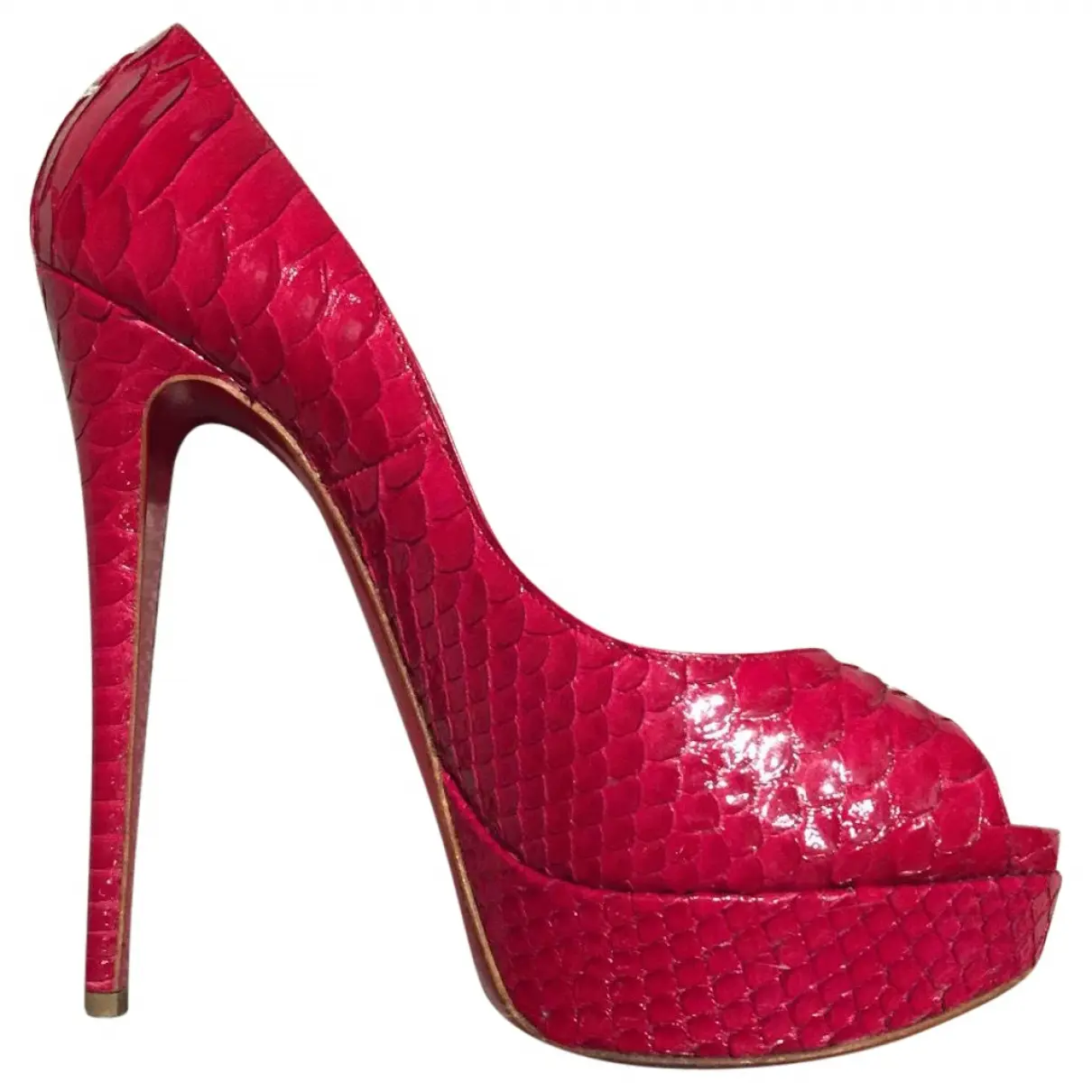 Red Exotic leathers Heels Christian Louboutin