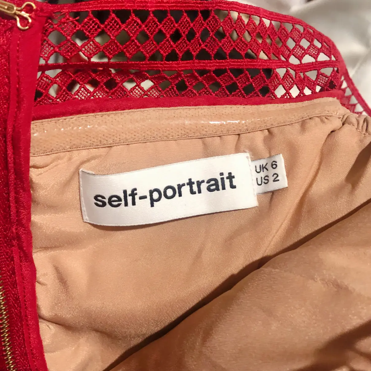 Buy Self-Portrait Lace mini dress online