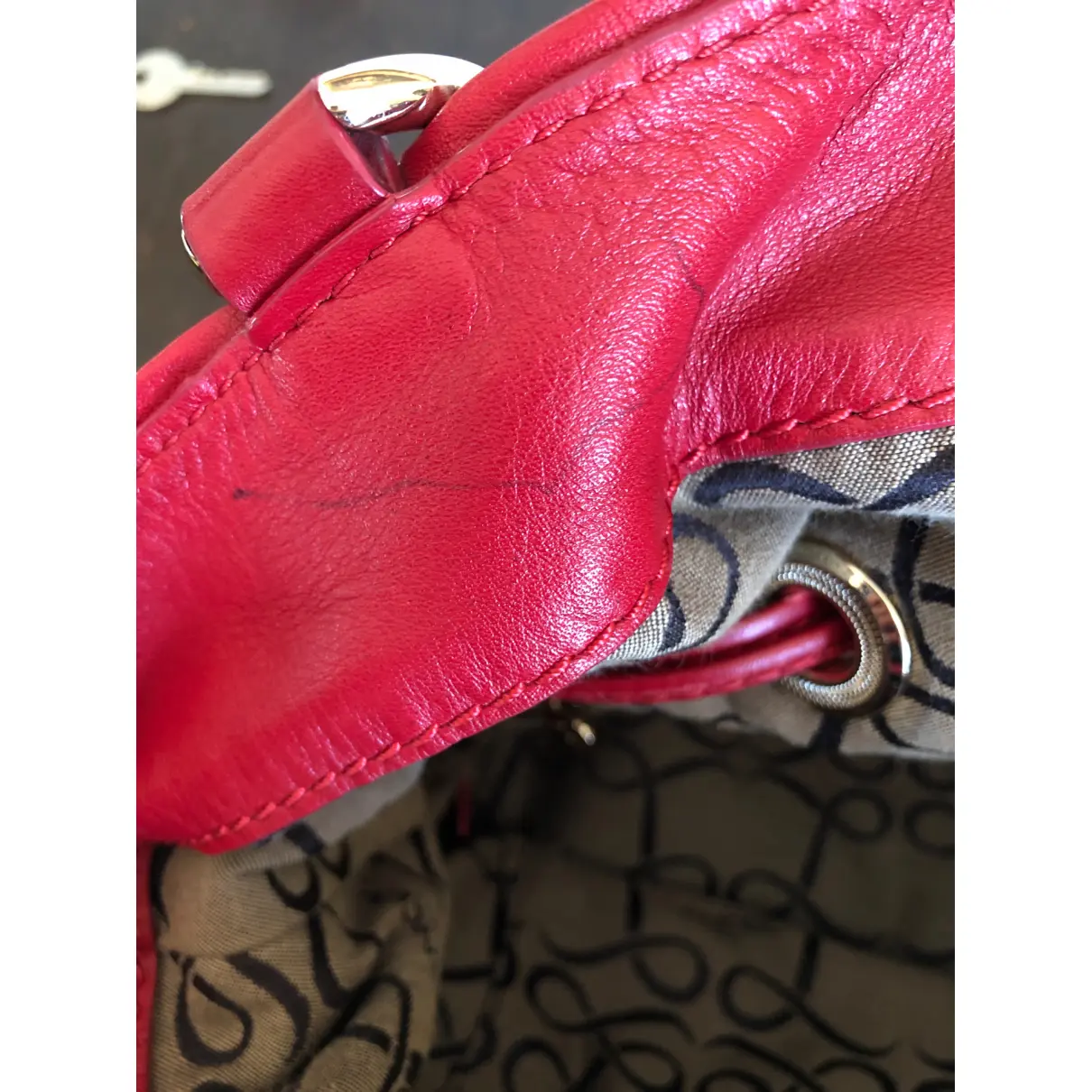 1er Flirt leather bag Lancel