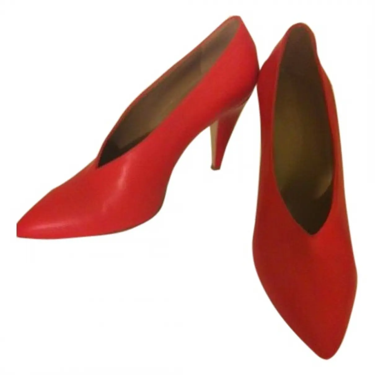 Red Leather Heels Balenciaga