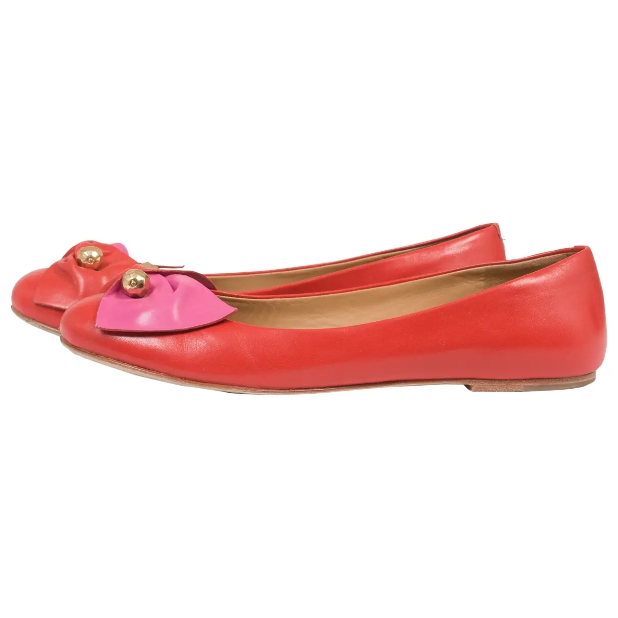 Red Leather Ballet flats Marc by Marc Jacobs