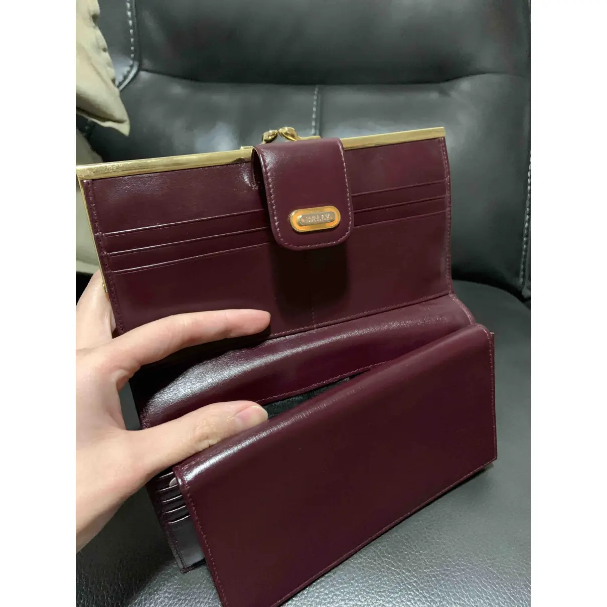Leather wallet Bally - Vintage