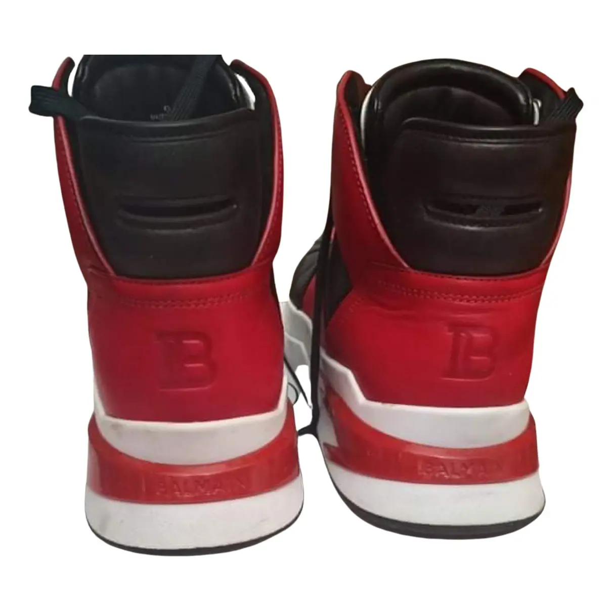 Buy Balmain Leather high trainers online