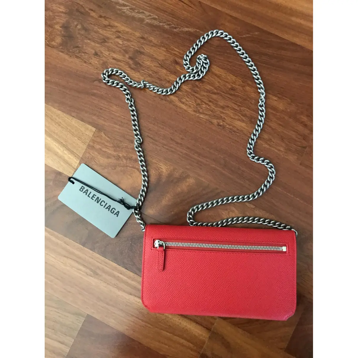 BB chain leather handbag Balenciaga