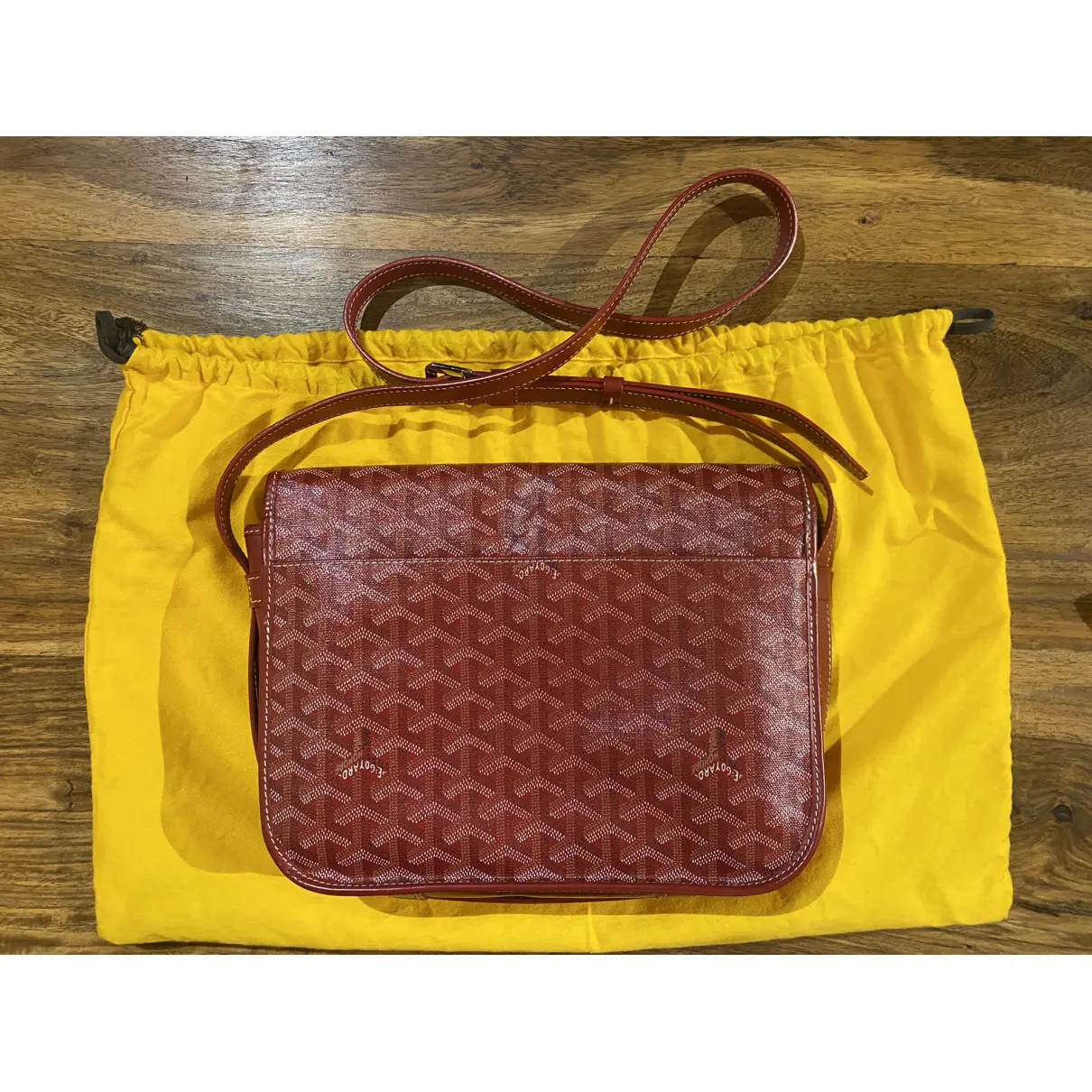 Buy Goyard Belvedère leather bag online