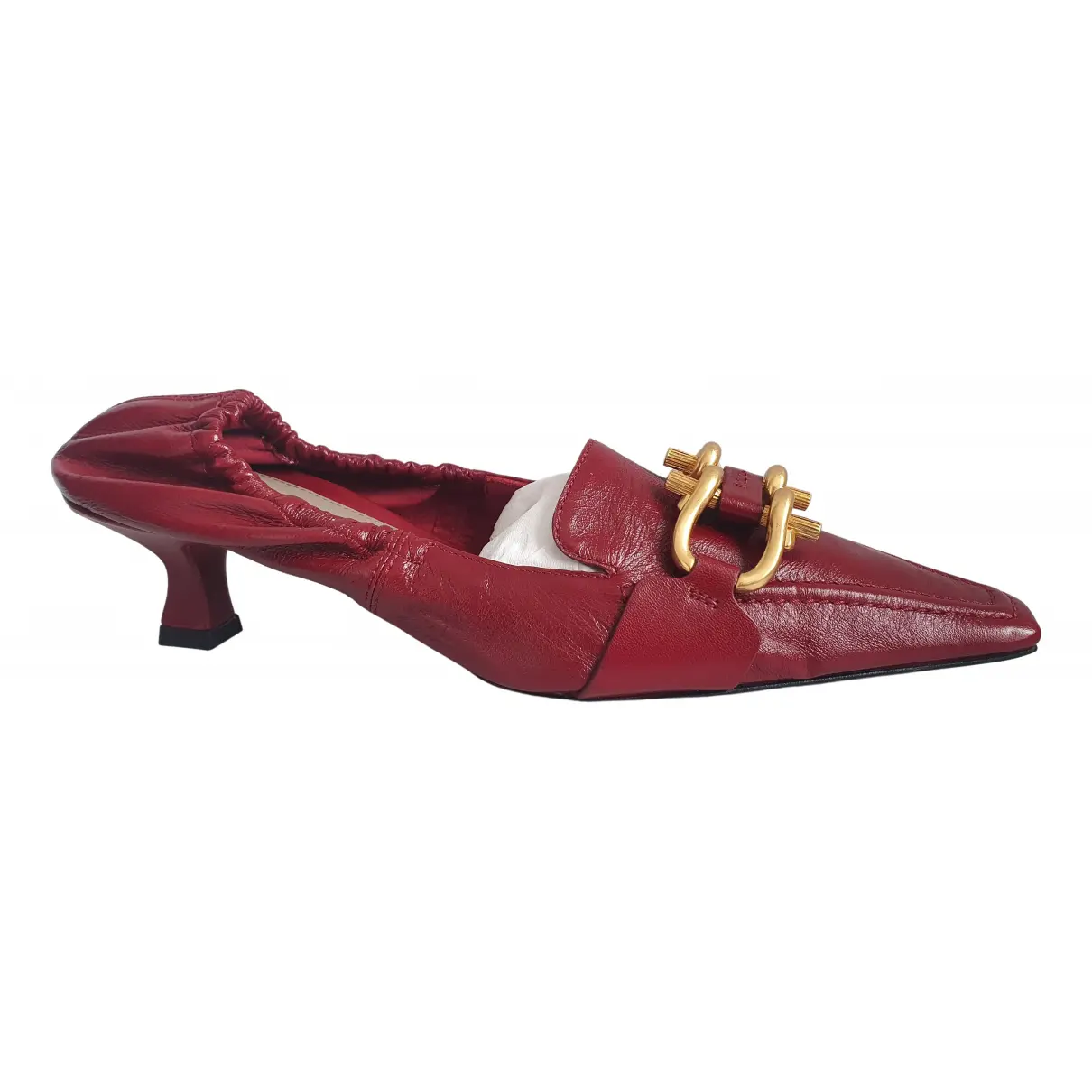Leather heels Bottega Veneta - Vintage