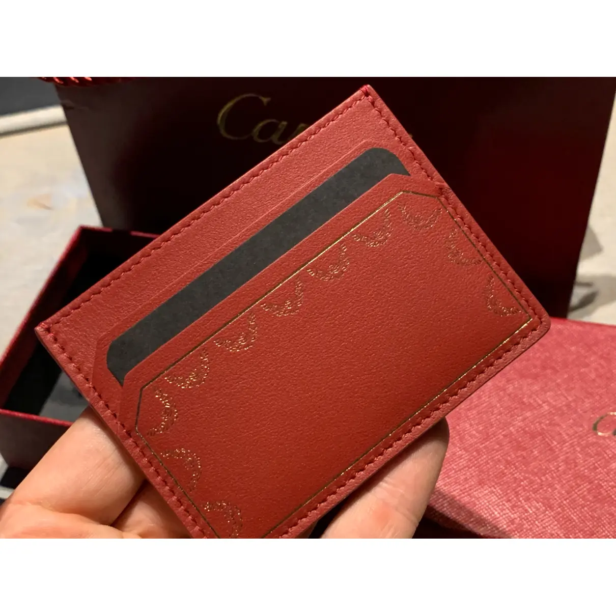 Buy Cartier Leather card wallet online